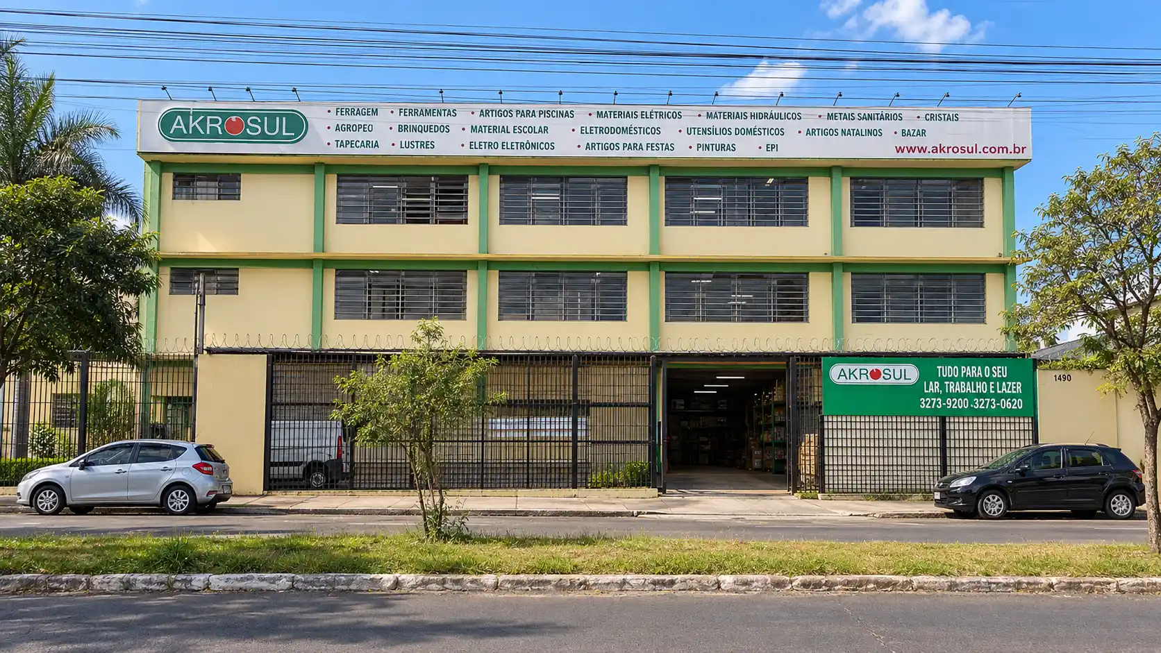 Fachada da Akrosul em Sapucaia do Sul