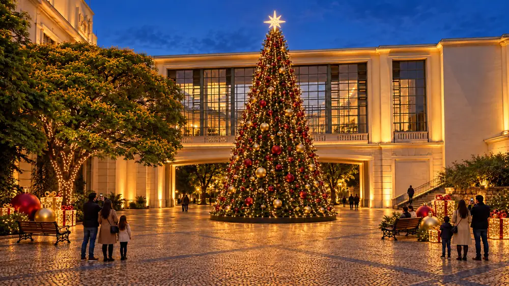 Praça da Árvore de Natal · imagem conceitual 2026