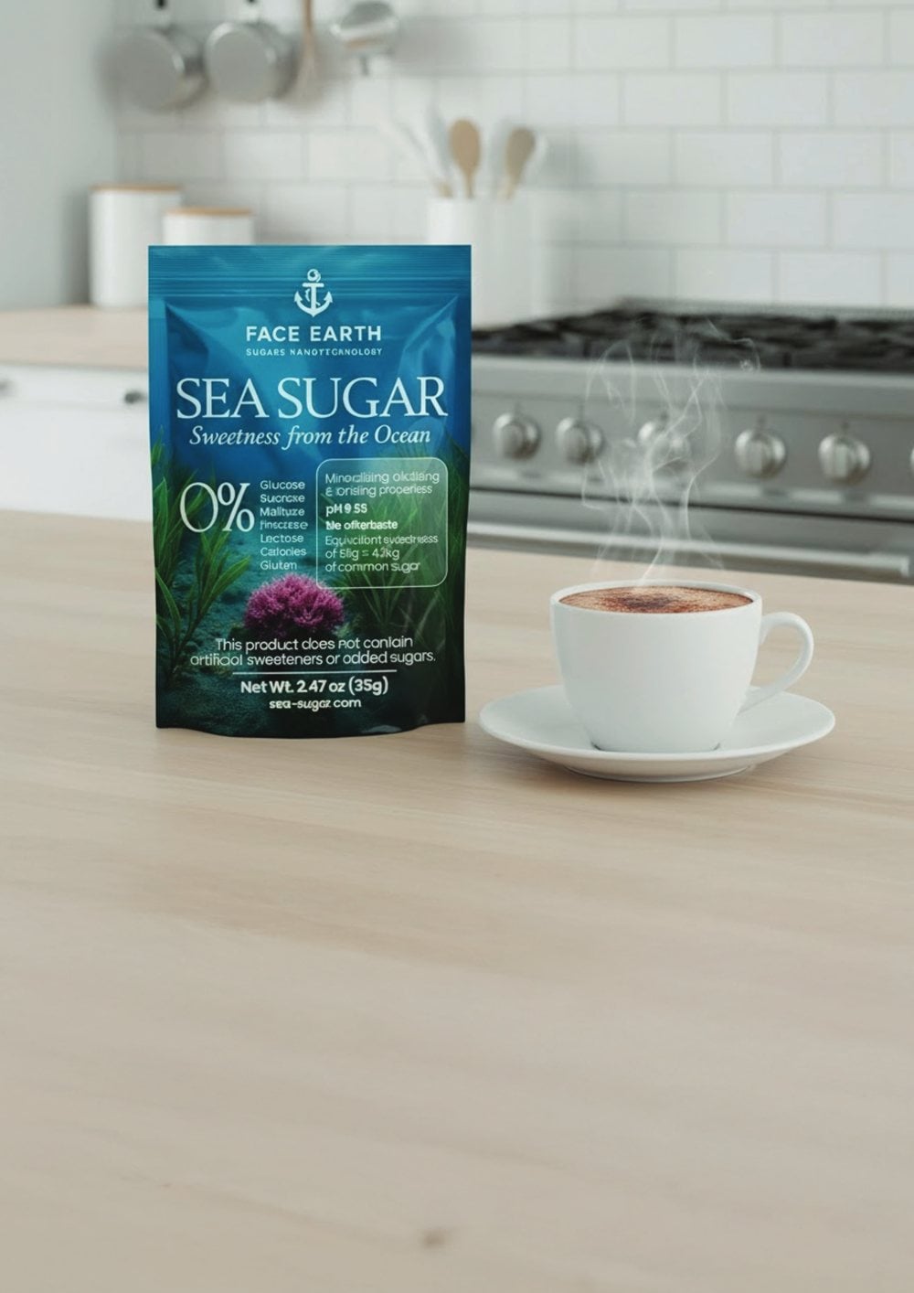 Hot Chocolate made with Sea Sugar