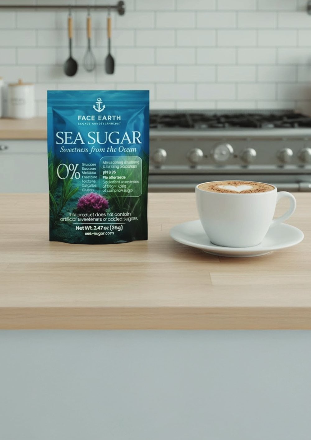 Cappuccino made with Sea Sugar