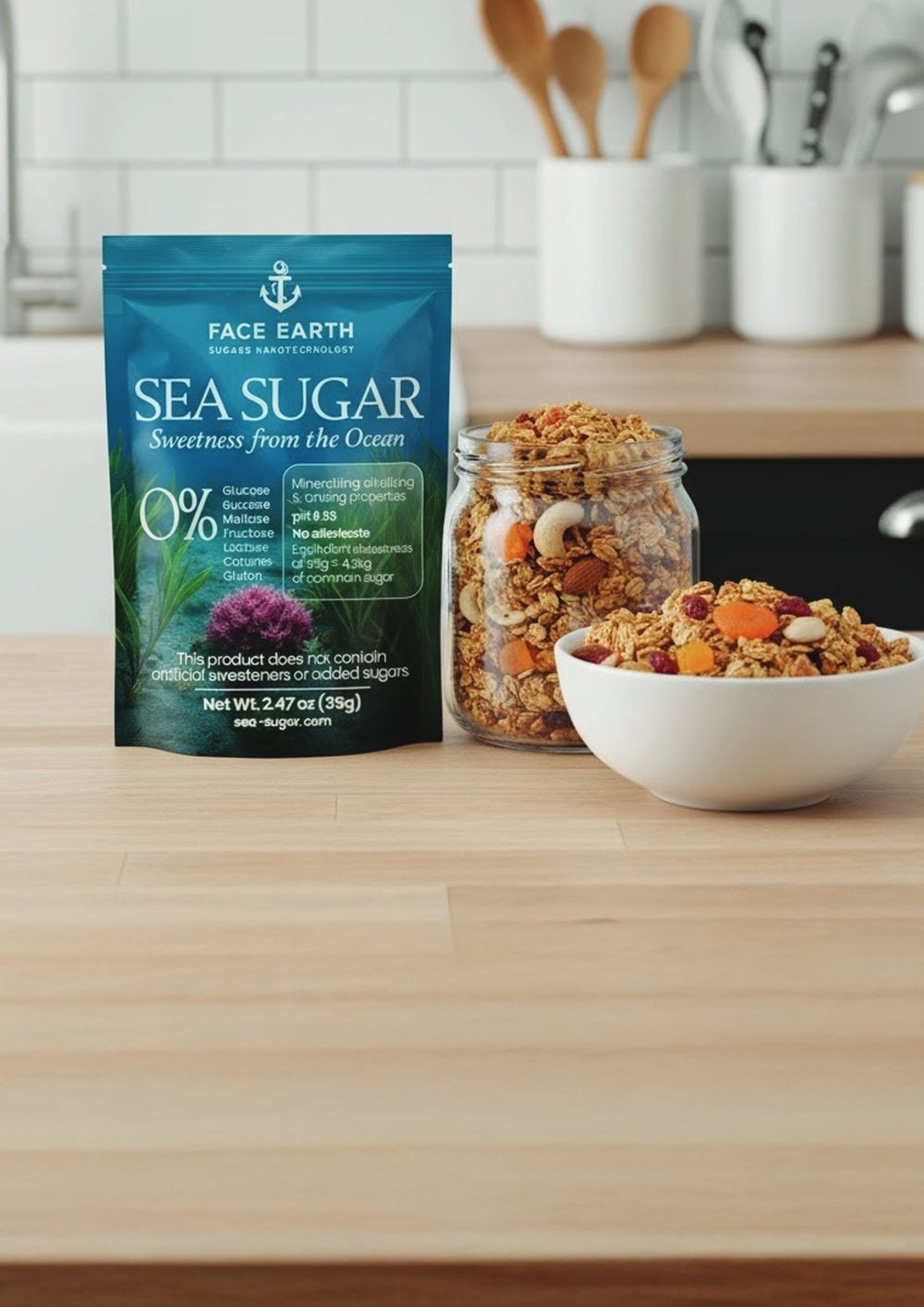 Homemade Granola made with Sea Sugar