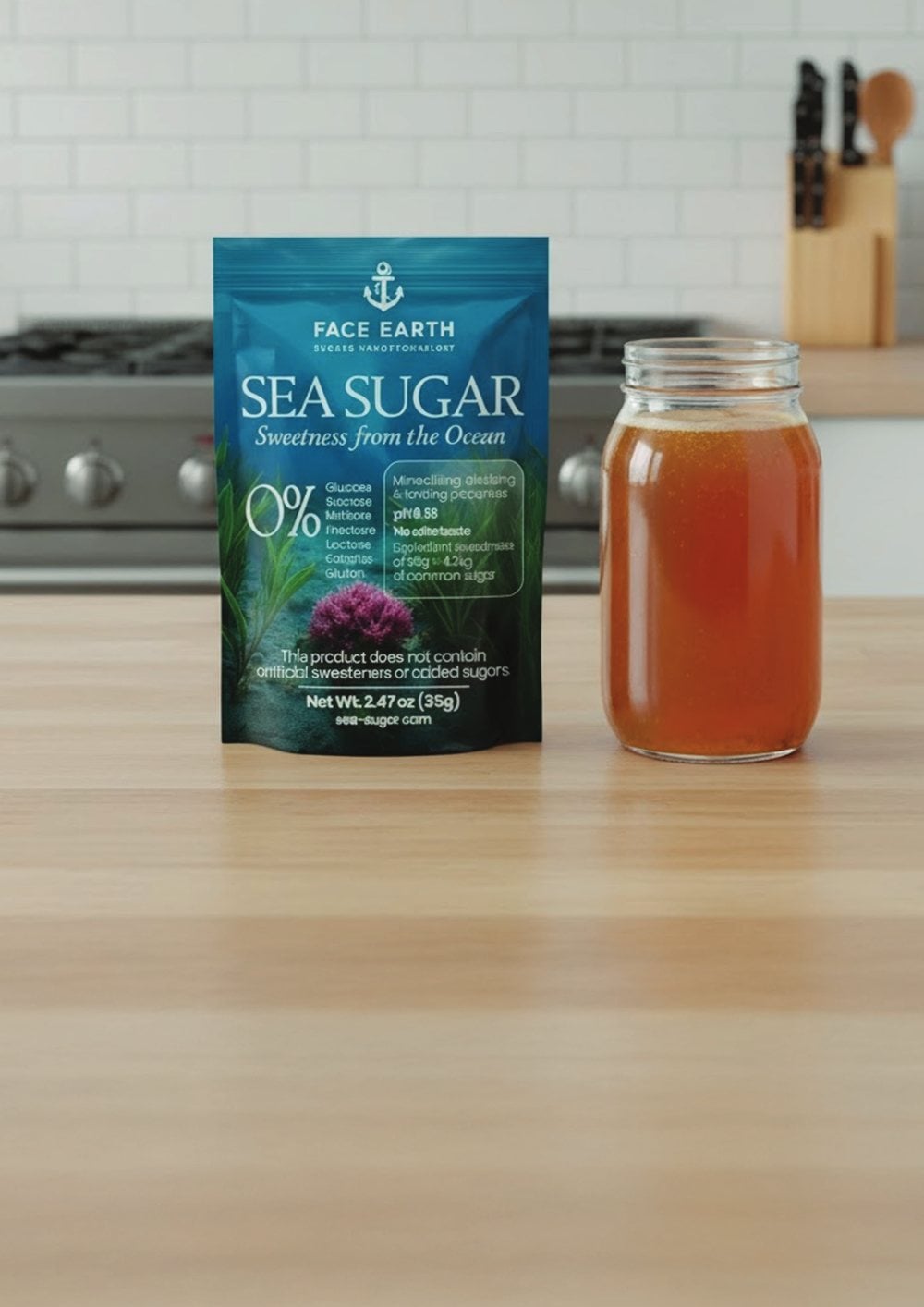 Kombucha with Sea Sugar made with Sea Sugar