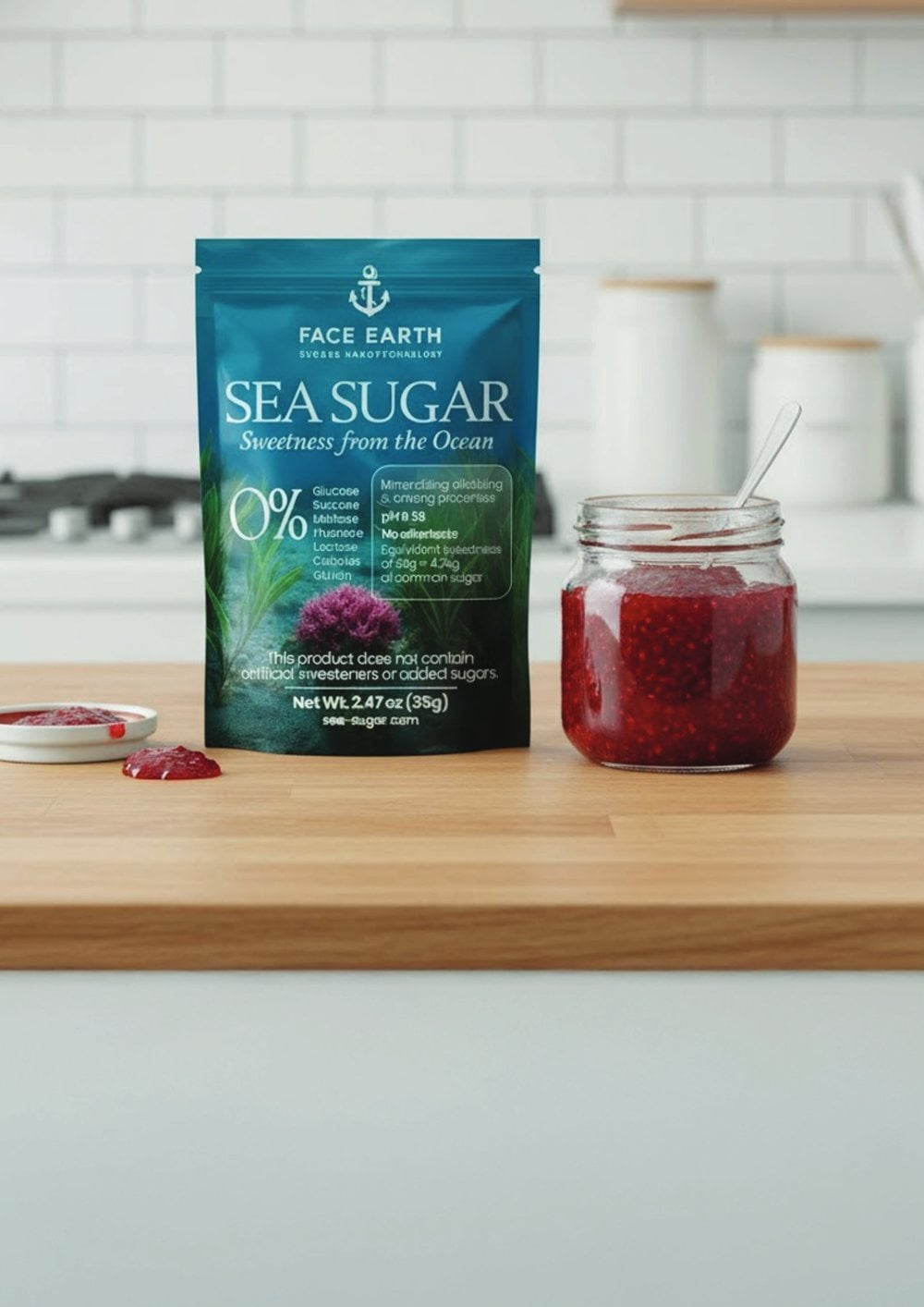 Raspberry Jam made with Sea Sugar