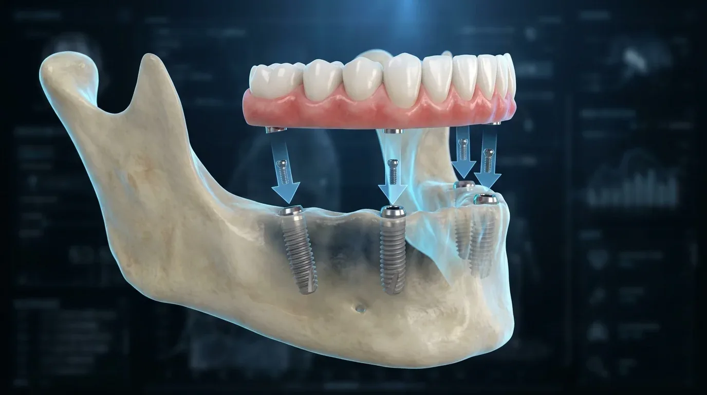 Prótese protocolo apoiada sobre implantes