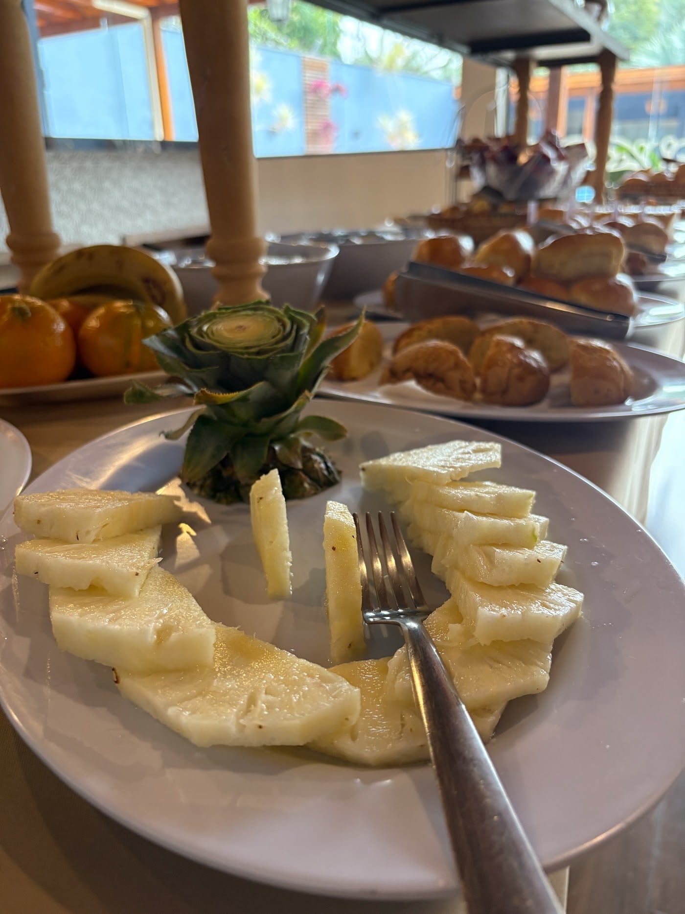 Café da manhã do Recanto da Cascata