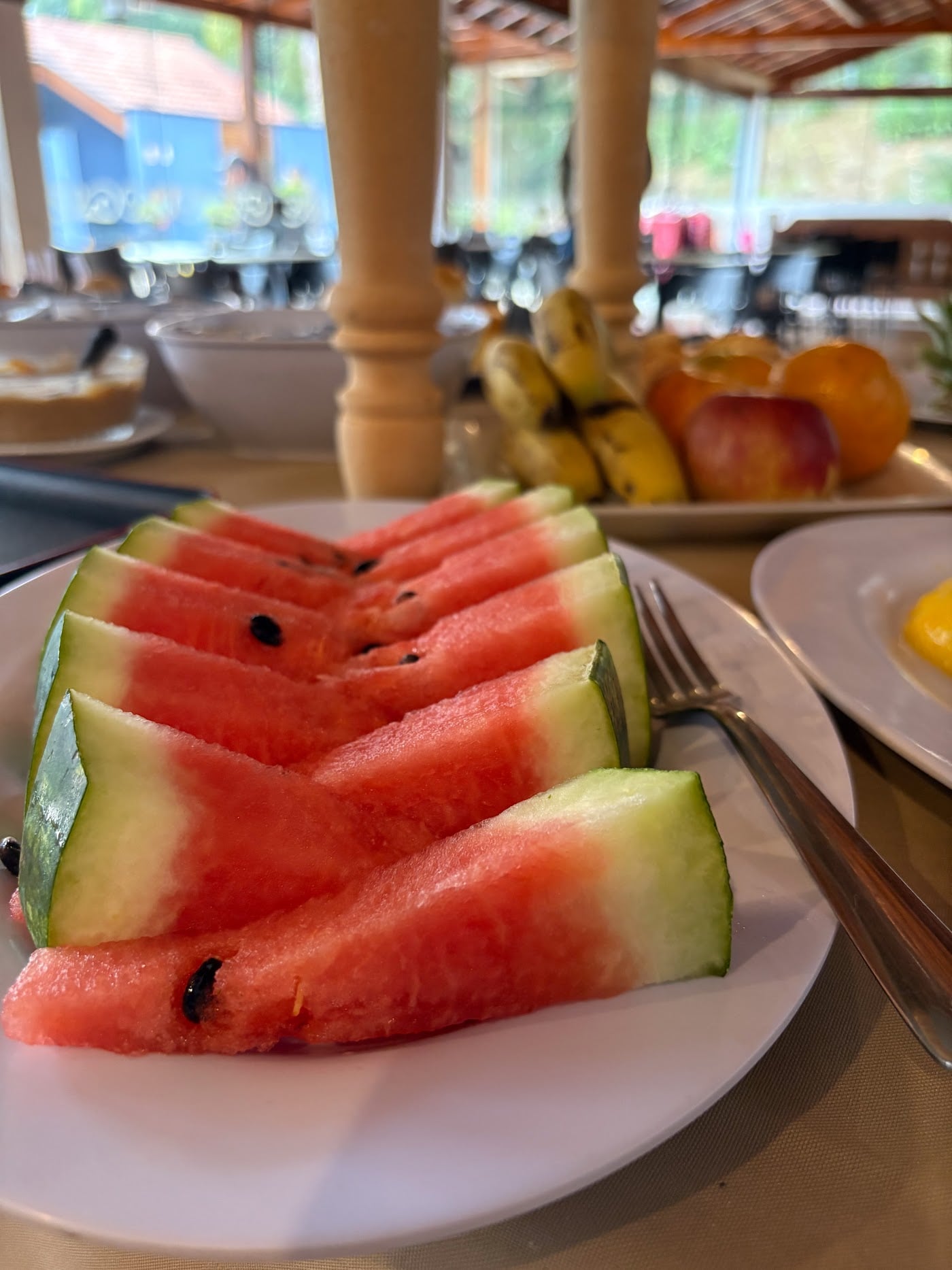 Café da manhã do Recanto da Cascata