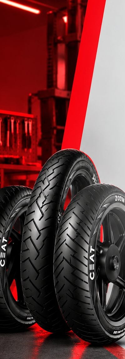 Pneus CEAT modelo Zoom XL em oficina