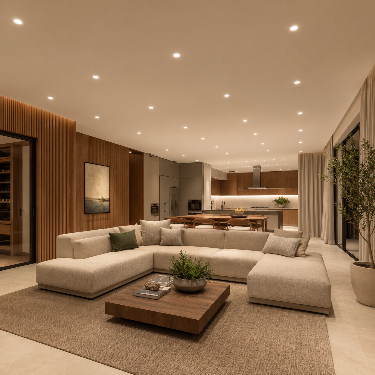 Iluminação indireta integrada à arquitetura