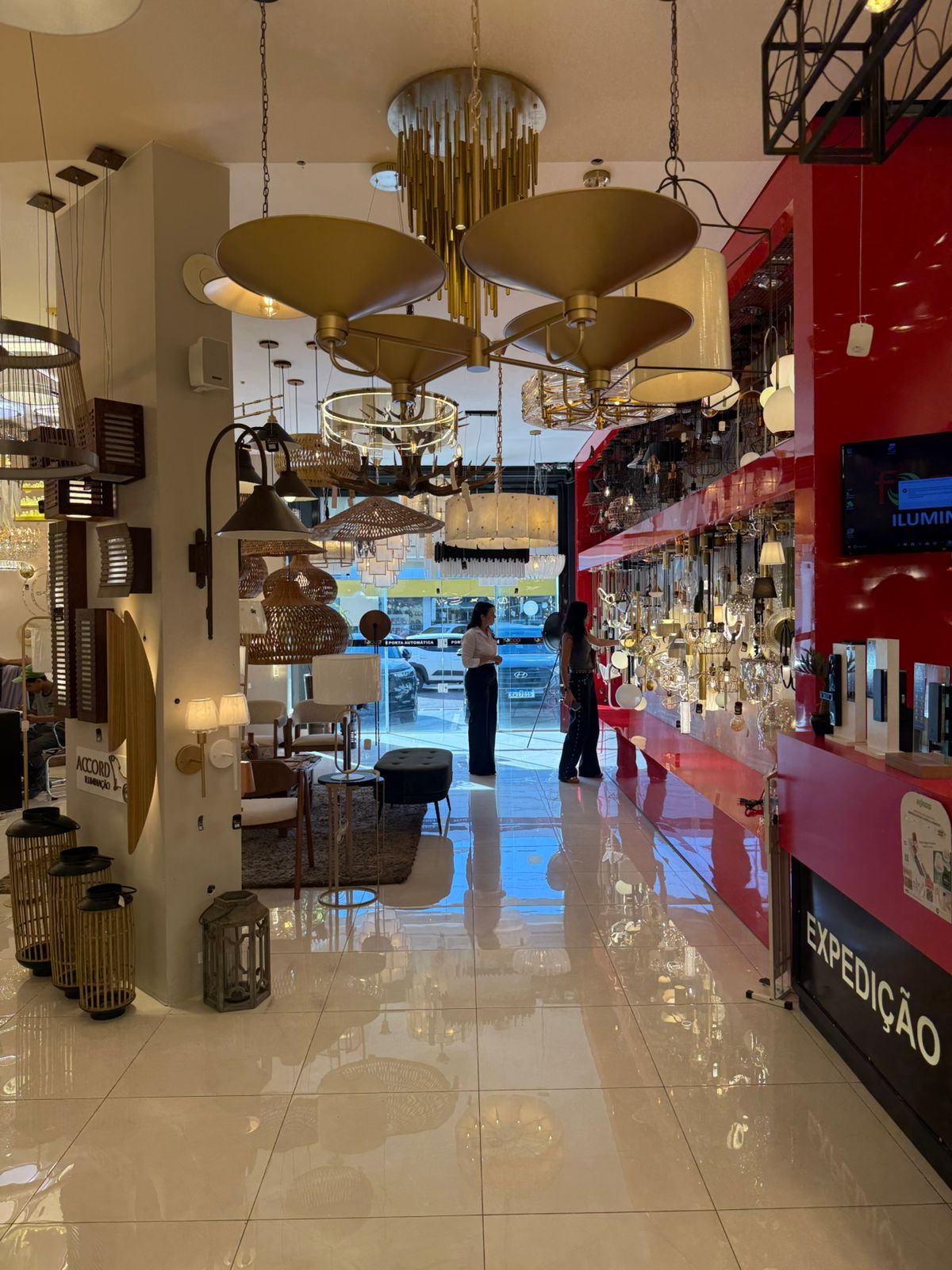 Showroom de iluminação