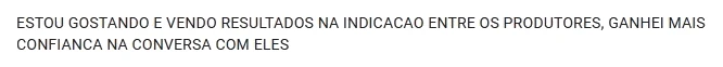 Depoimento de aluno