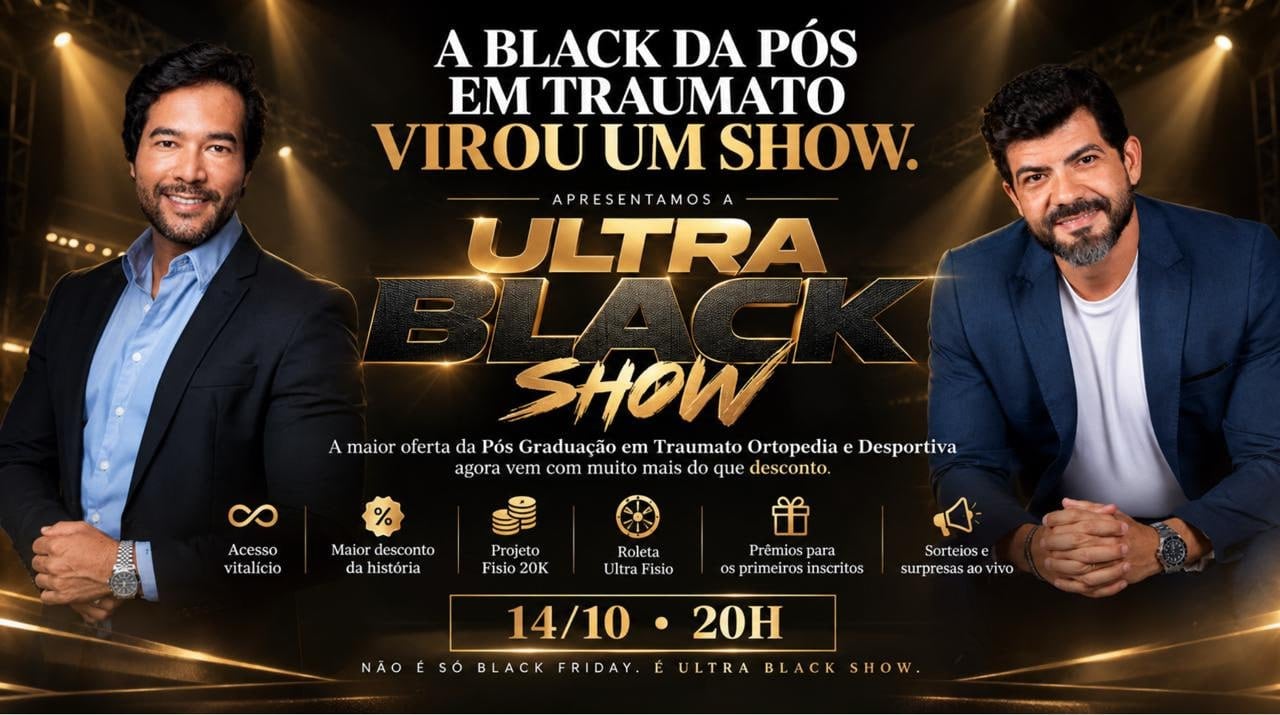 Identidade visual do Ultra Black Show com os professores