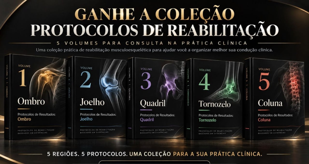 Coleção com cinco volumes de protocolos de reabilitação