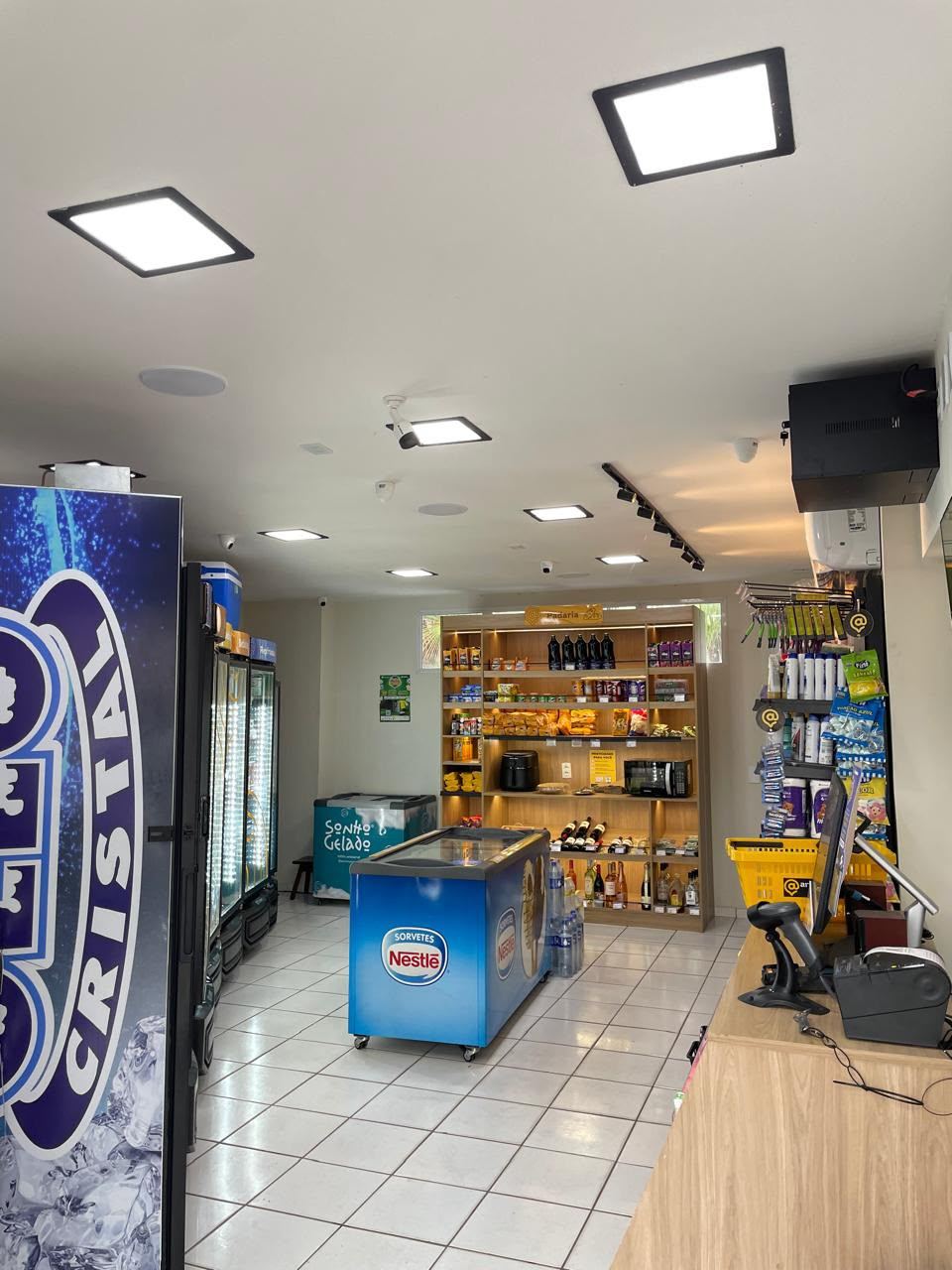 Interior da loja Sonho Gelado