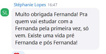 Depoimento de aluna da Maratona