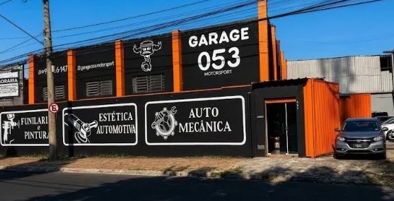 Fachada da Garage 053 Motorsport em Indaiatuba