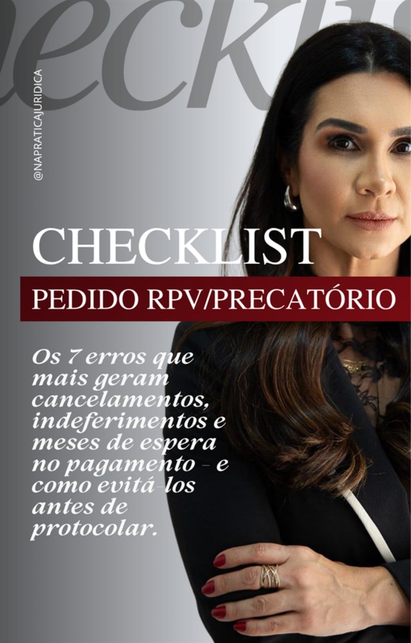 Checklist de Conferência do Pedido de RPV/Precatório