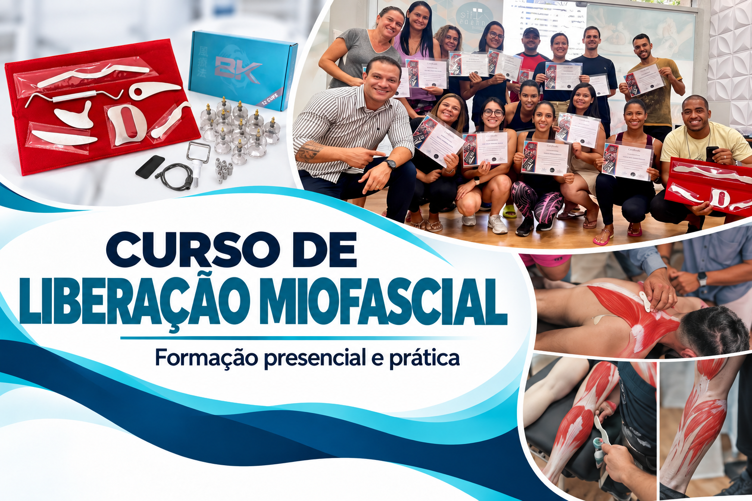 Curso de Liberação Miofascial na Life Cursos em BH: formação presencial e prática