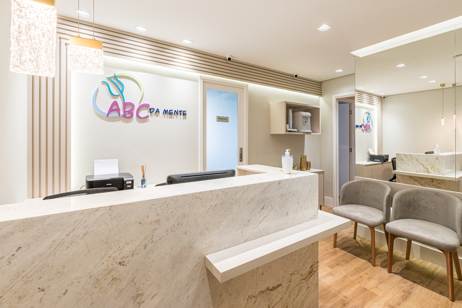 Recepção da Clínica ABC da Mente em Osasco