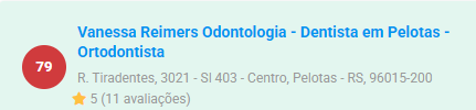Registro da 79ª posição na consulta analisada