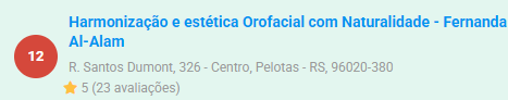 Registro da 12ª posição na consulta analisada
