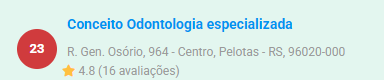 Registro da 23ª posição na consulta analisada