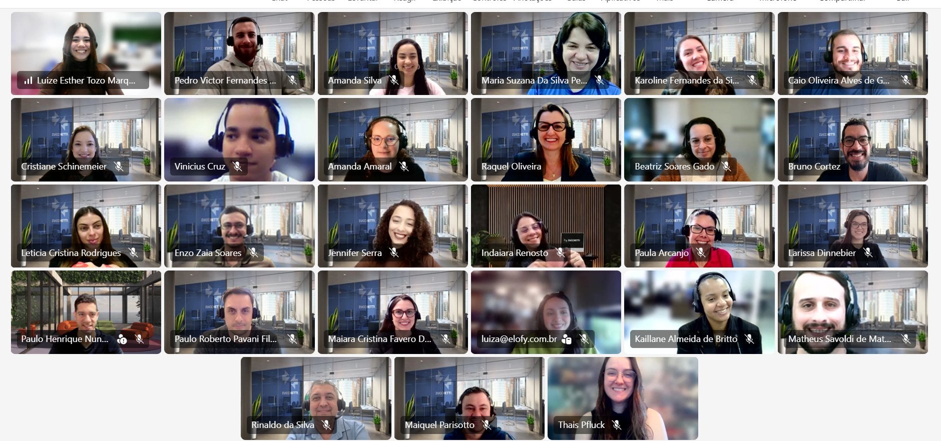 Participantes da 2ª edição do Café com Diretores, no Teams