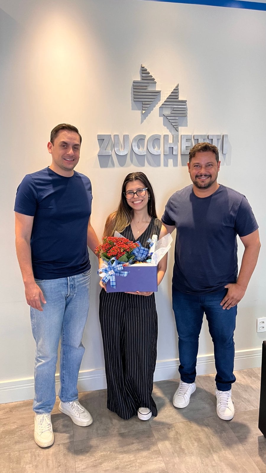 Yasmin no momento da promoção