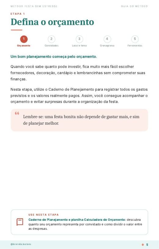 Páginas dos guias