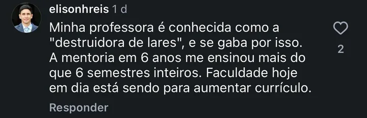 Depoimento de Elison Reis sobre a mentoria