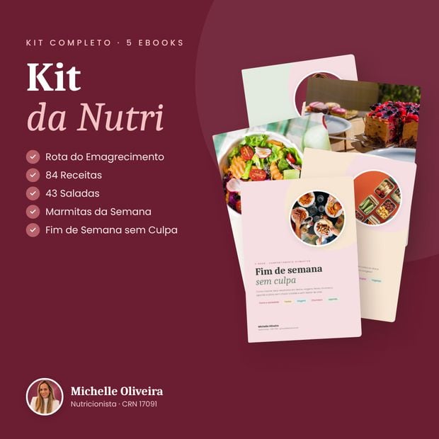 Kit da Nutri com 5 ebooks