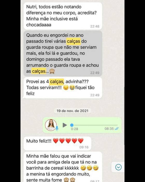 Depoimento de paciente