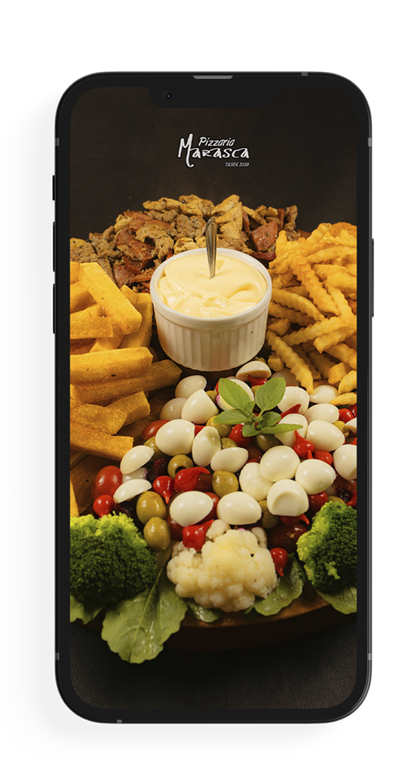 Cardápio da Pizzaria Marasca no celular