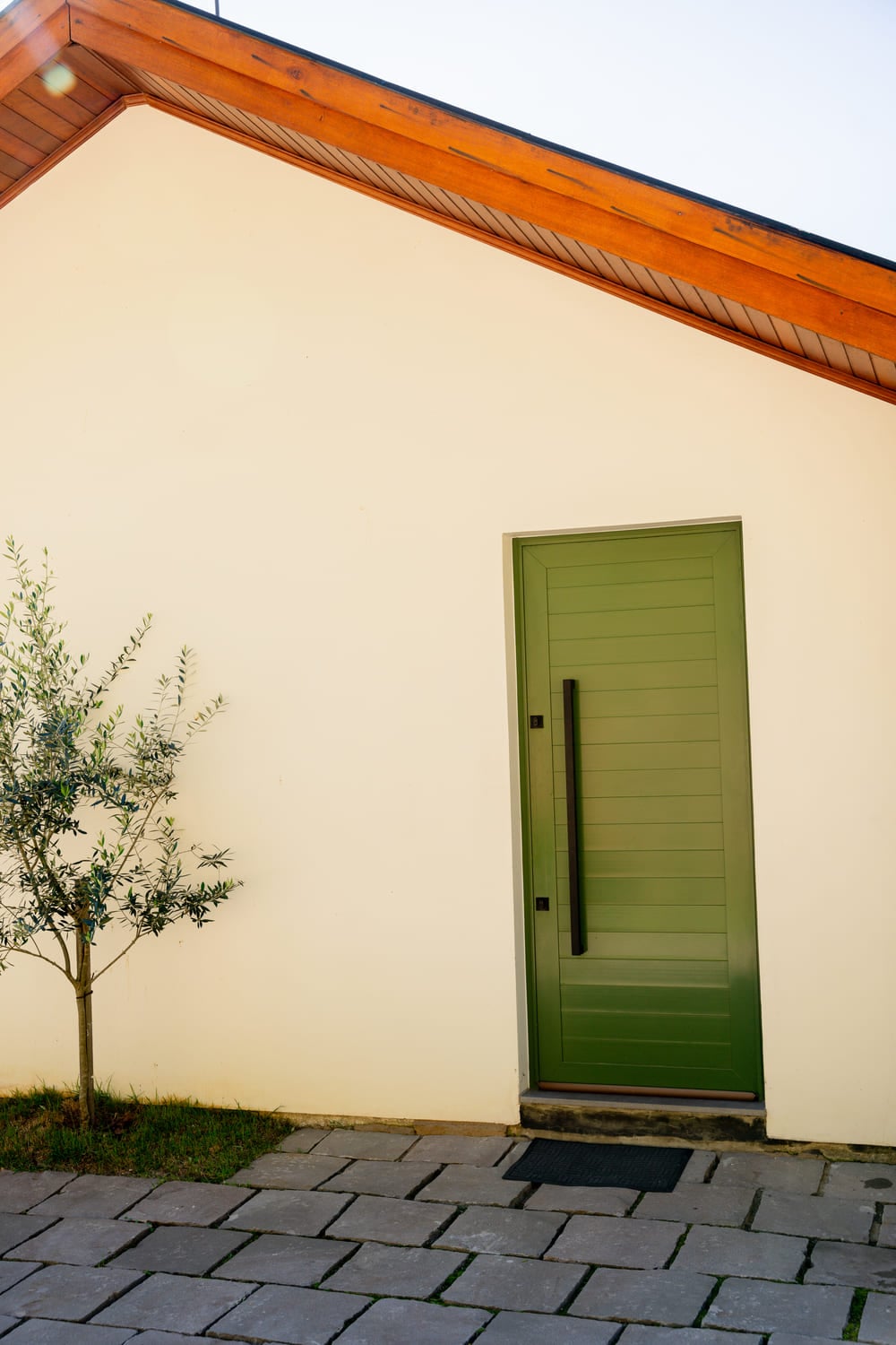 Porta verde de PVC