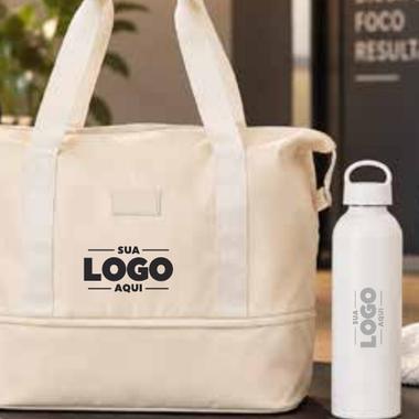 Kit Mova, 2 peças personalizado com a marca da empresa