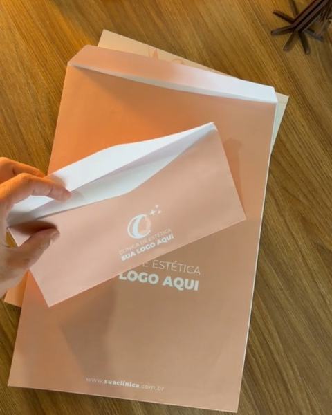 Envelopes personalizados para clínica de estética