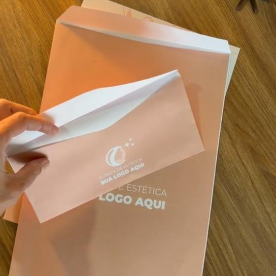 Envelopes personalizados para clínica de estética