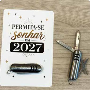 Chaveiro Canivete personalizado com a marca da empresa