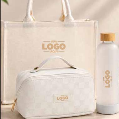 Kit Rafa, 3 peças personalizado com a marca da empresa
