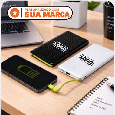 Power Bank personalizado com a marca da empresa