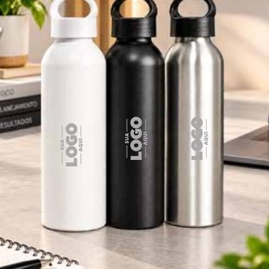 Garrafa Flow personalizado com a marca da empresa