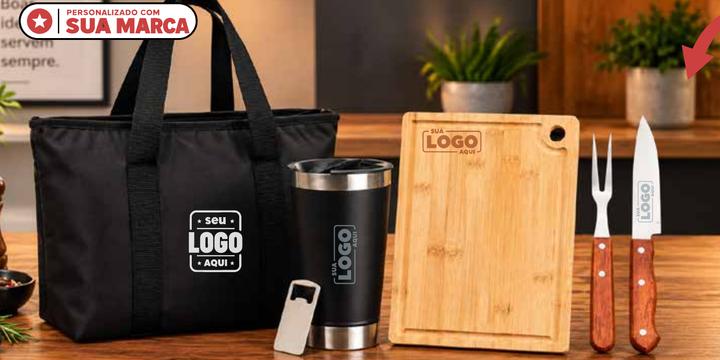 Kit Boa Praça personalizado com a marca da empresa