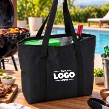 Bolsa Térmica Prainha personalizado com a marca da empresa
