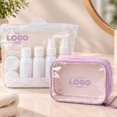 Kit Viagem, 2 peças personalizado com a marca da empresa