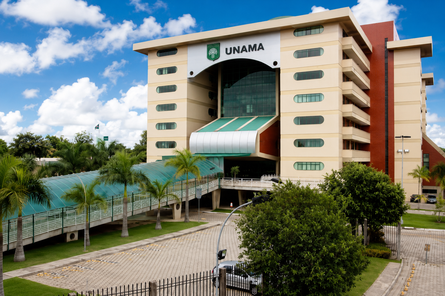 Fachada real de uma unidade da UNAMA