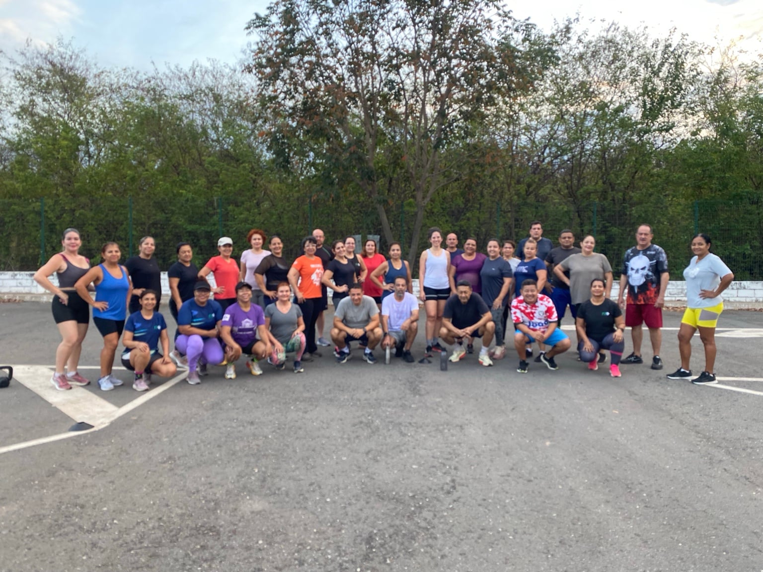 Turma de treinamento funcional