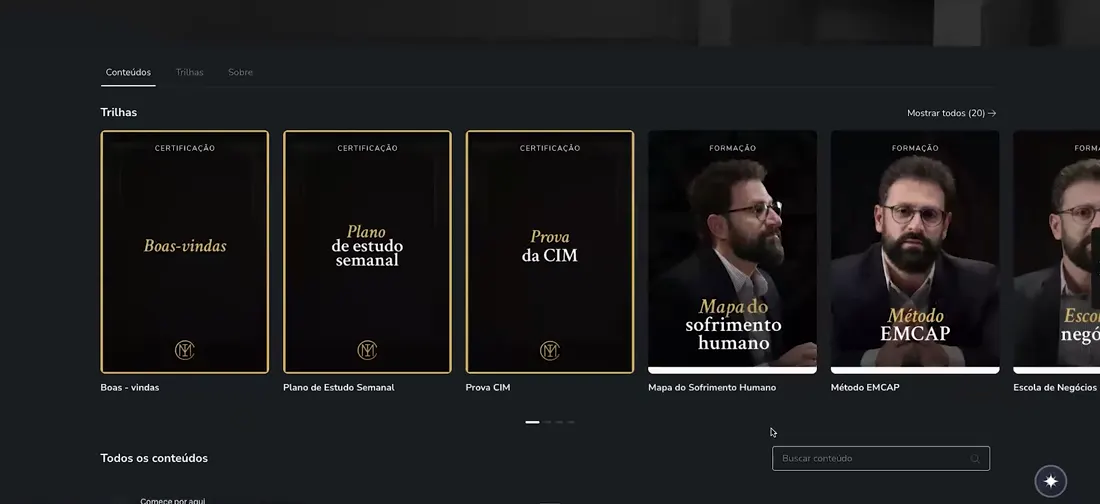 Área de membros da Certificação