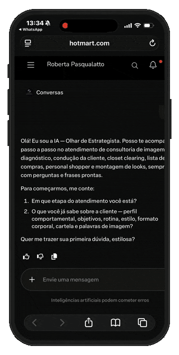 Olhar de Estrategista em uso