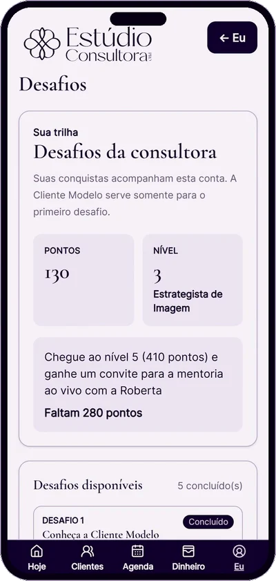 Tela Desafios